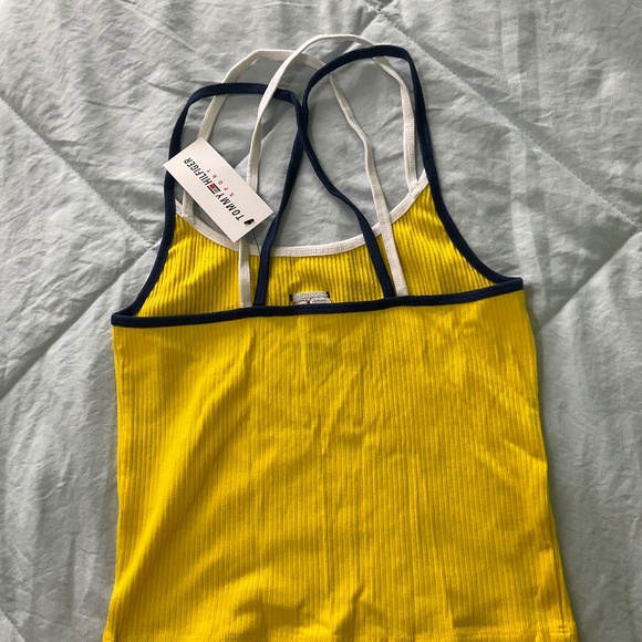 TOMMY HILFIGER Women Tank Tops Regular fit in yellow, size medium - Picture 2 of 4